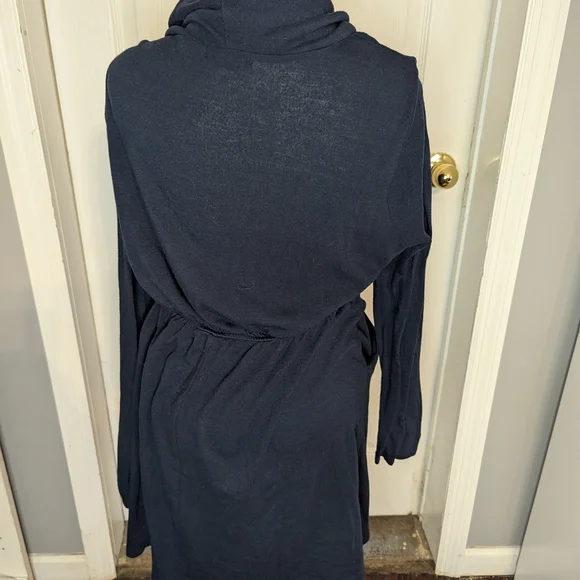 Delirious Deep Blue Long Sleeve Dress - Picture 2 of 4
